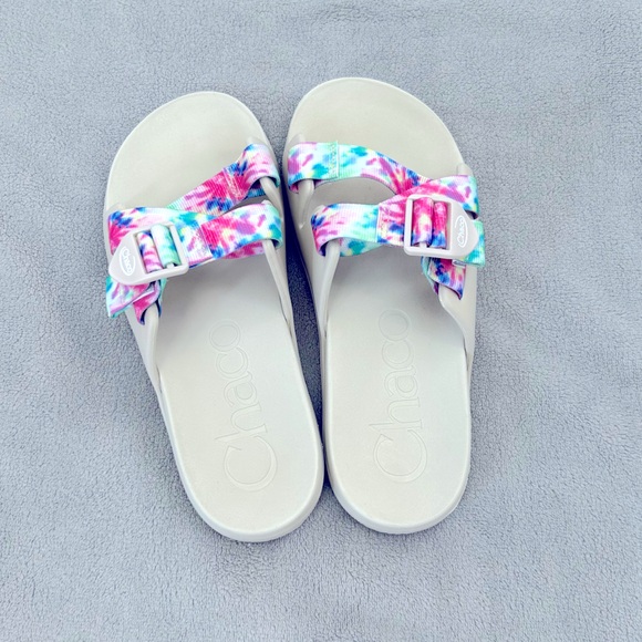 Chaco women’s Chillos slide sandal light tie dye - Picture 5 of 5